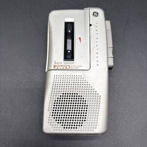 Vintage GE Micro Cassette Recorder Model 3-5375A Auto Voice Activated Recording
